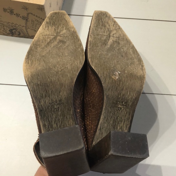 Free People Shoes Mule Silver storm RARE - Picture 7 of 8